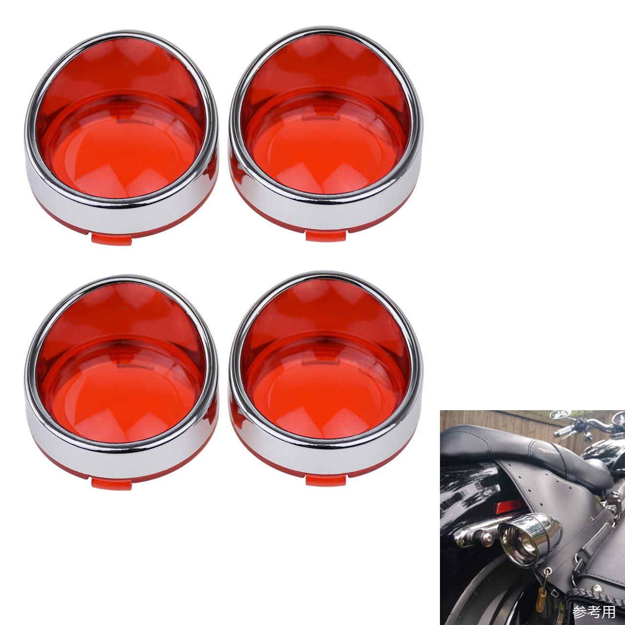 4個ハーレー ウィンカー レンズ スモーク ソフテイル スポーツスター Amazon | HDBUBALUS ハーレー ダイナ ソフテイル スポーツスター